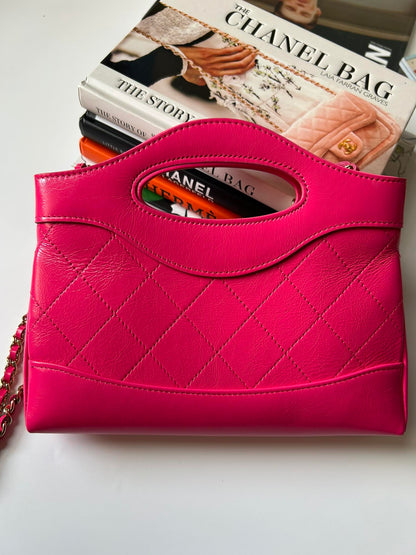 Chanel  Nano 31 Pink  Ghw micro TLPN6118 micro brand new