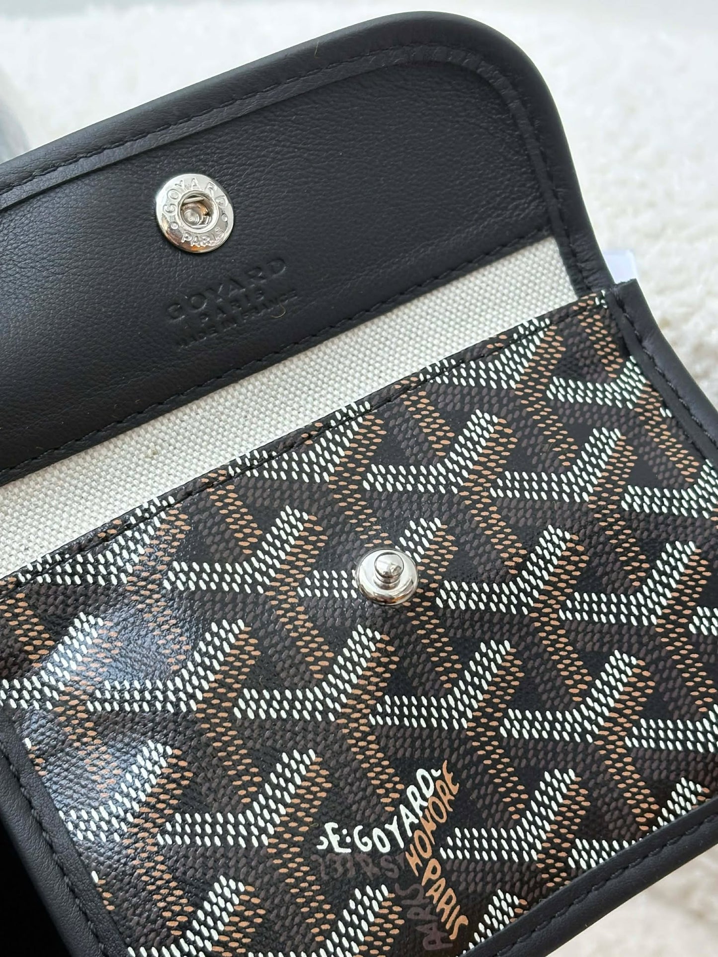 Goyard Mini anjou black pouch SOA020259 Brandnew