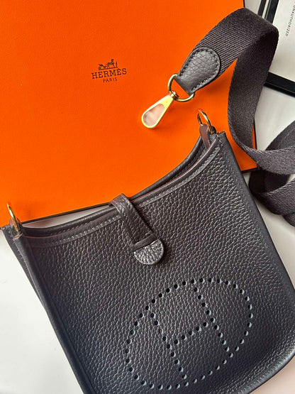 Hermes tpm deep blue ghw stamp W MN 001 BO Brandnew