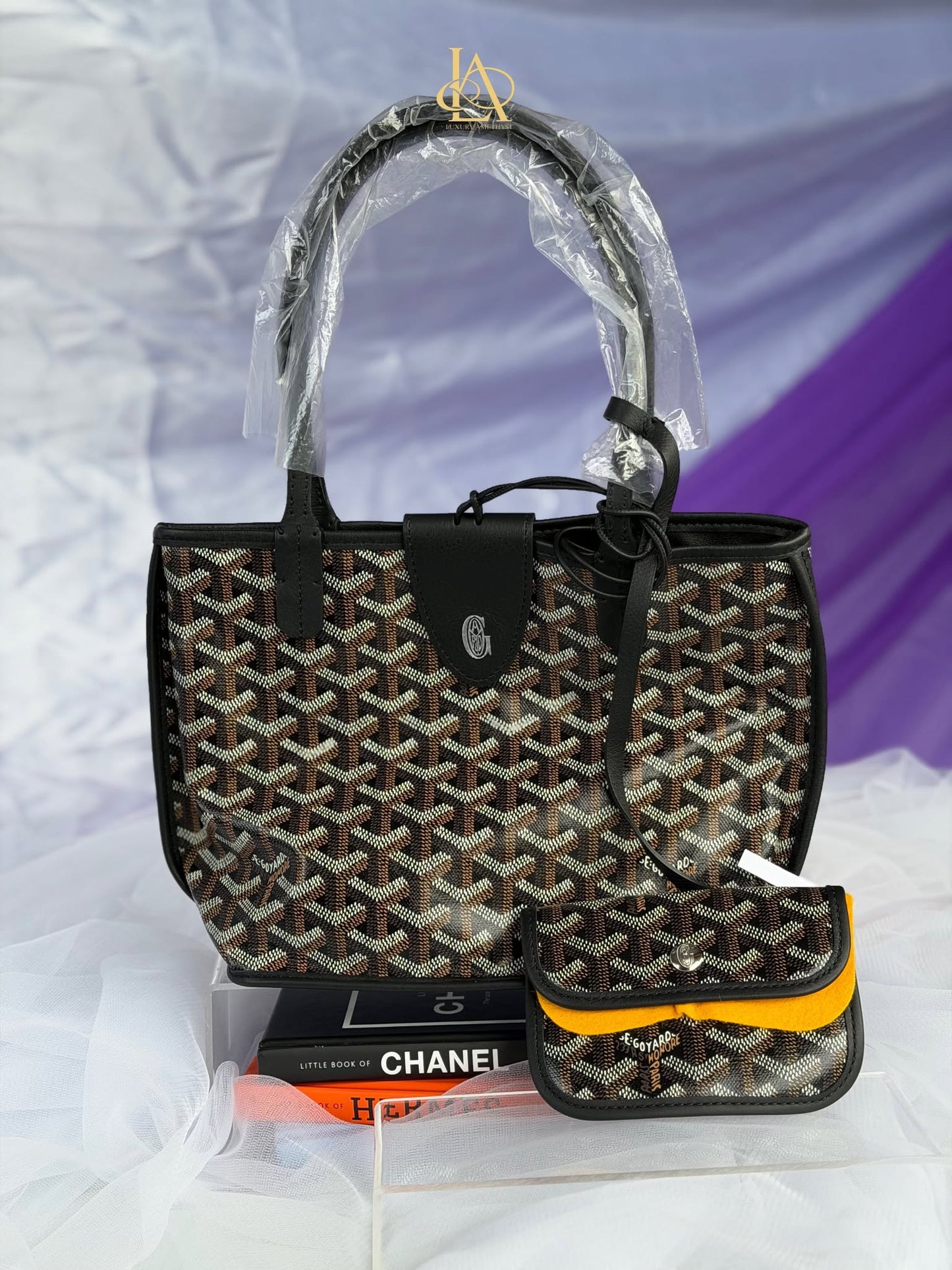Goyard Mini anjou black pouch SOA020259 Brandnew