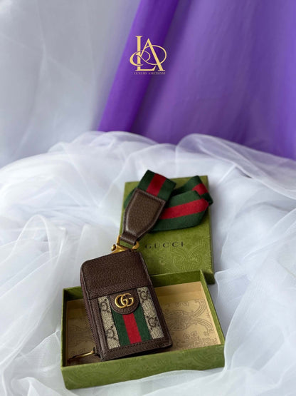 Gucci Card Holder with Strap Ophidia  Brandnew