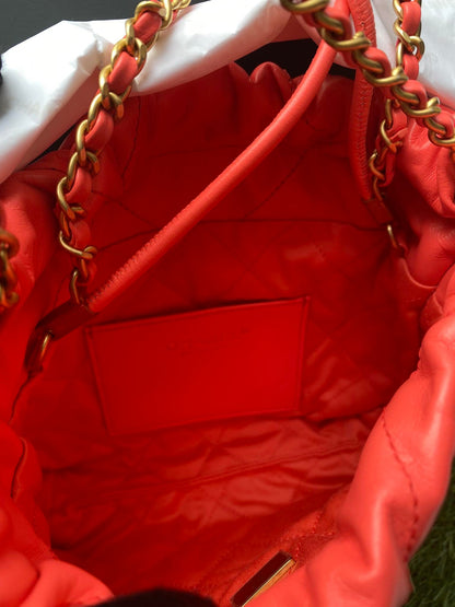 Chanel 23P hobo red calfskin sling bag