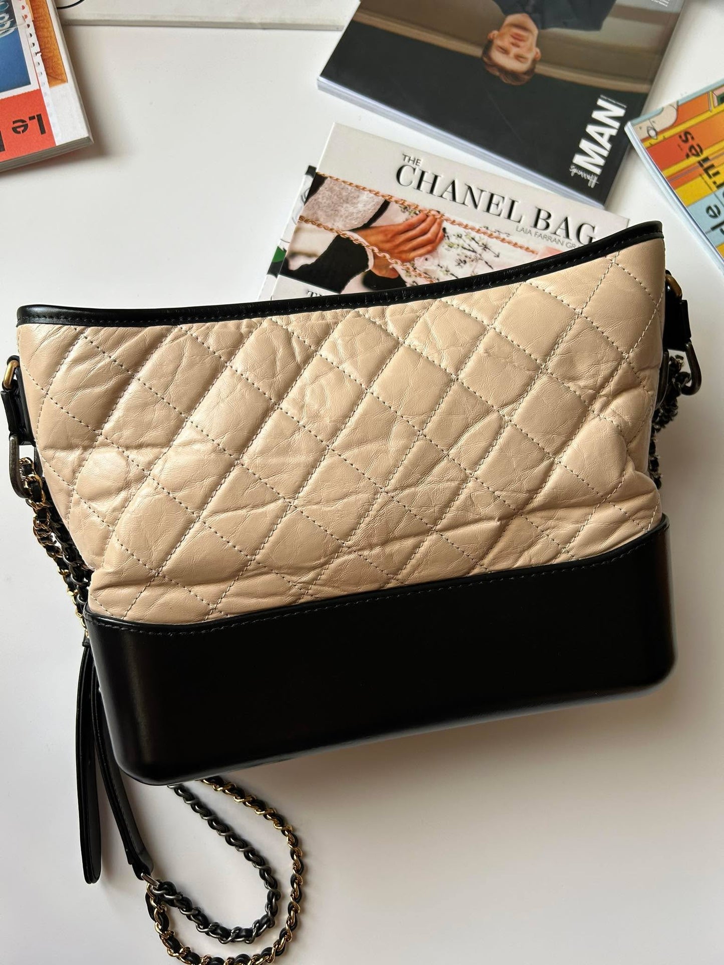Chanel&nbsp;gabrielle beige medium Rank A
