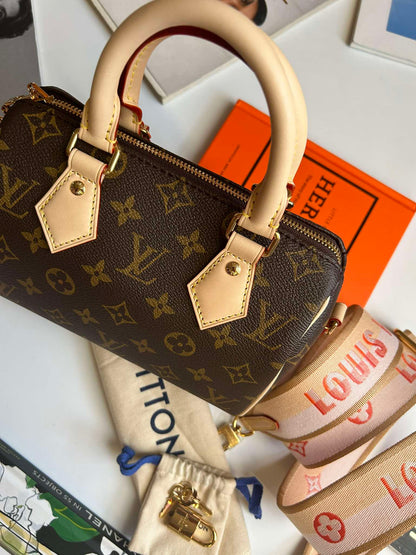 Louis Vuitton Speedy&nbsp;20 monogram pink strap