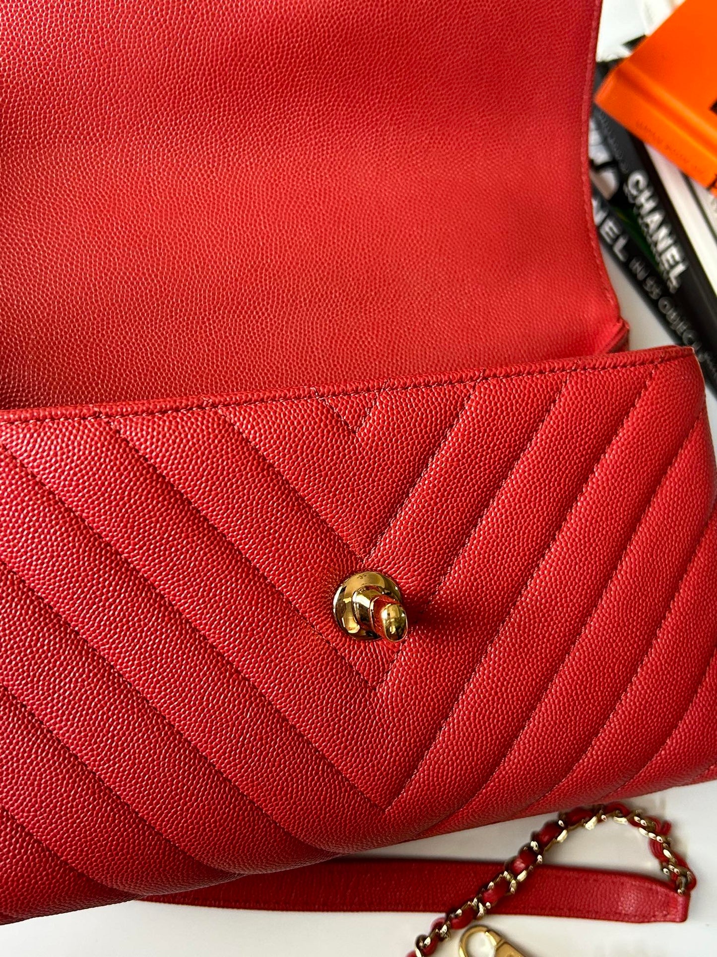 Coco small chevron red ghw