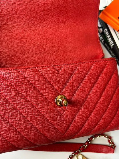 Coco small chevron red ghw