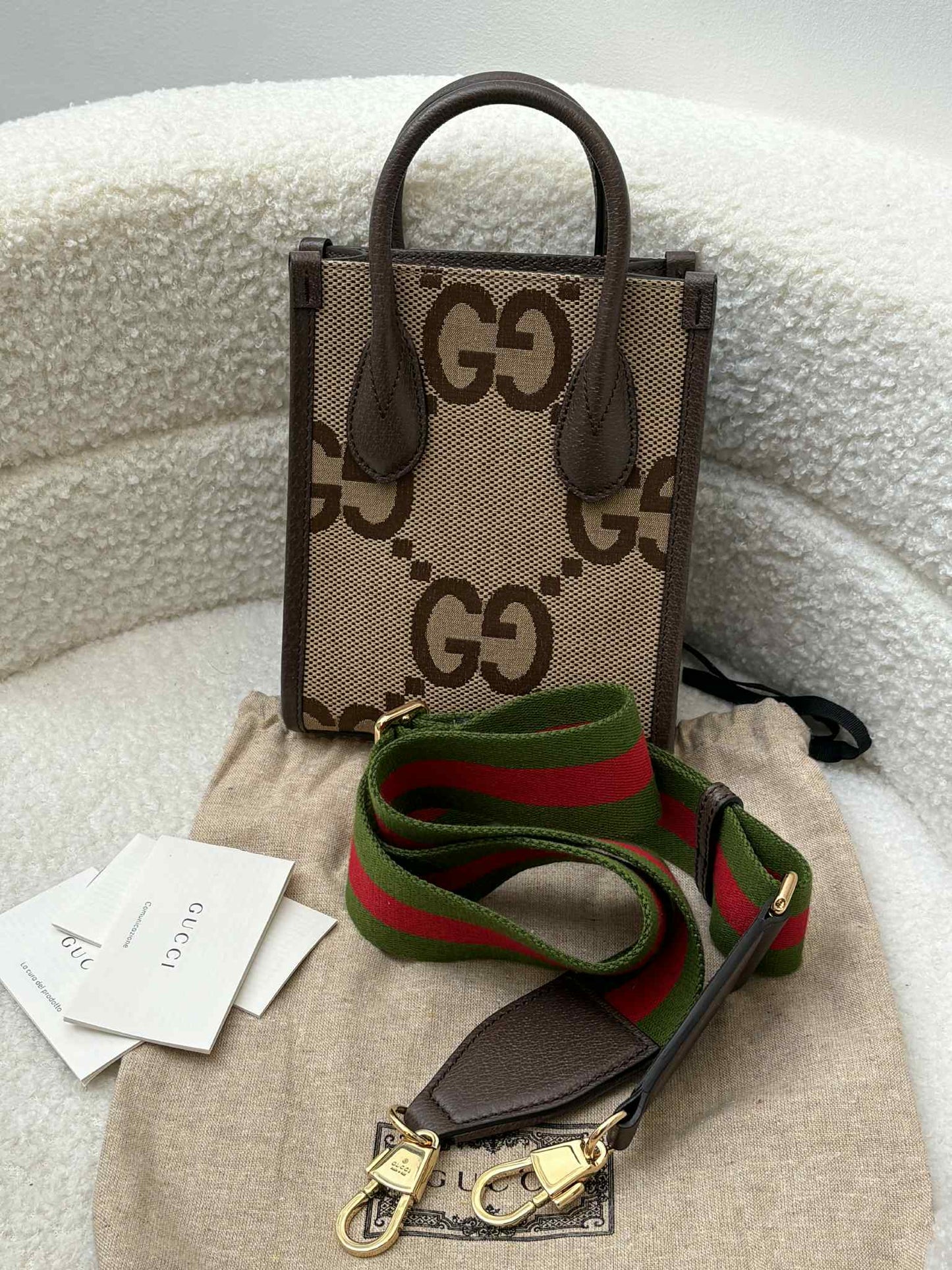 GUCCI Jumbo GG Mini Tote Brandnew
