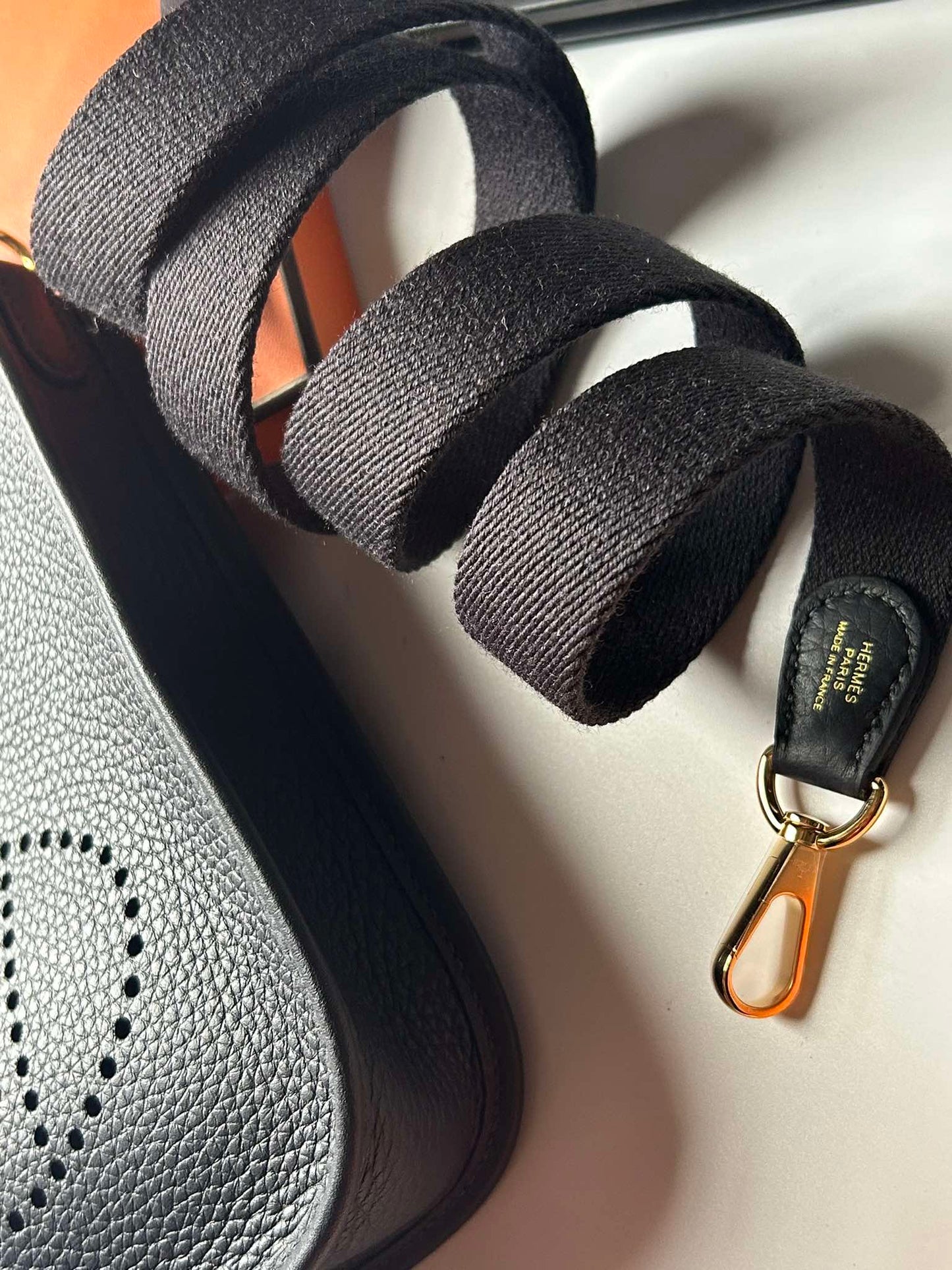 Hermes tpm deep blue ghw stamp W MN 001 BO Brandnew