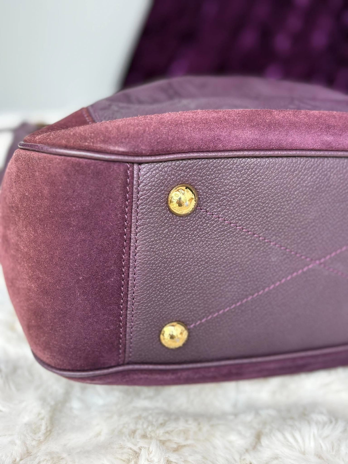 Louis Vuitton Aube Monogram Empreinte Leather Audacieuse Bag micro