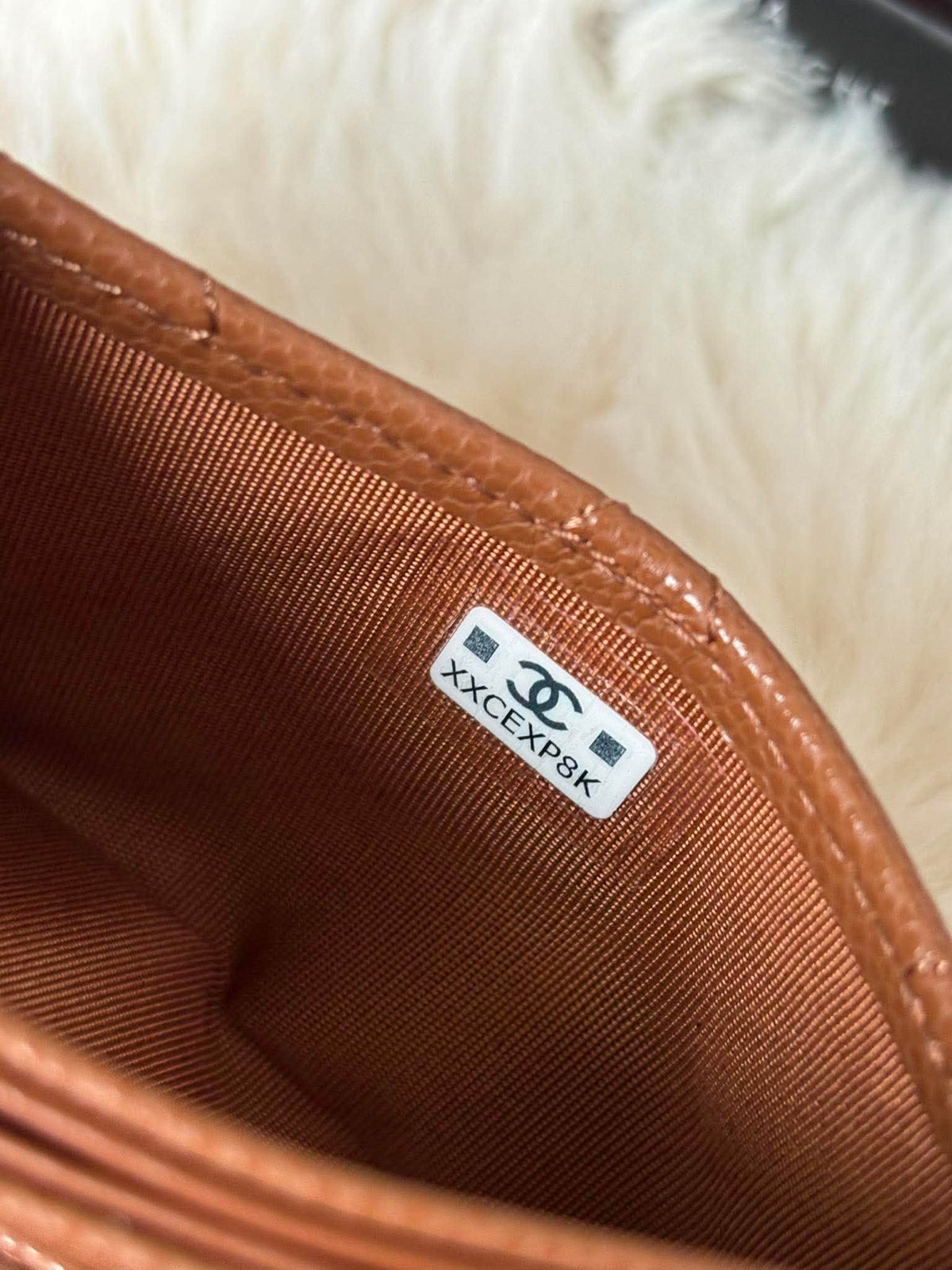 Chanel classic card holder ghw caramel XXCEXP8K