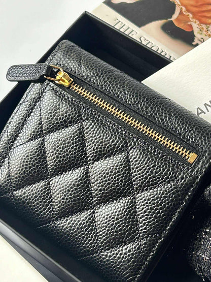 Chanel Trifold wallet black caviar ghw Brandnew&nbsp; XL6KT92E