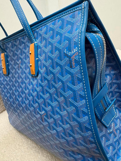 Goyard Goyardine Marquises Tote Sky Blue rank A