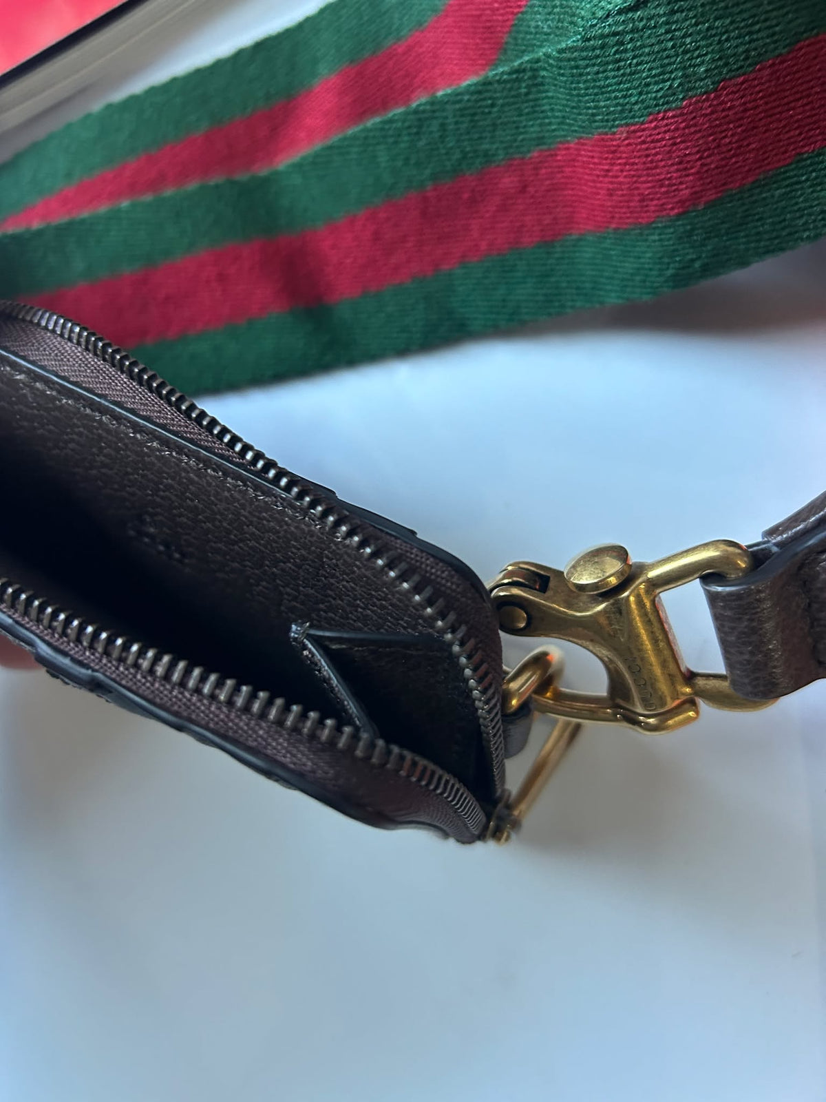 Gucci Card Holder with Strap Ophidia  Brandnew