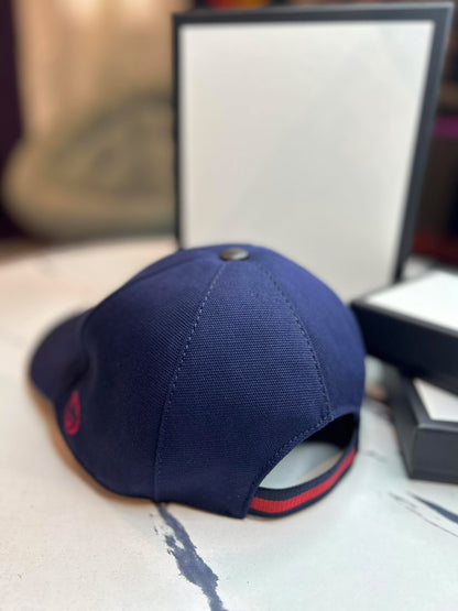 Gucci Cap Navy Blue Medium Size Brandnew