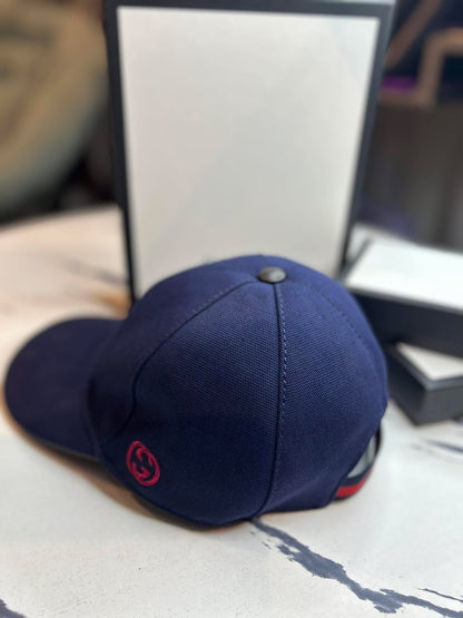 Gucci Cap Navy Blue Medium Size Brandnew