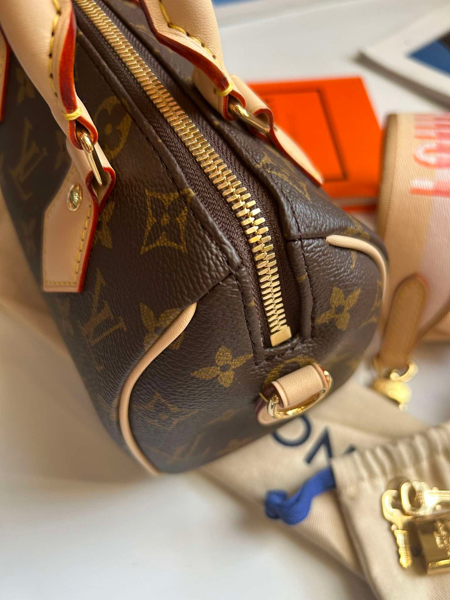 Louis Vuitton Speedy&nbsp;20 monogram pink strap