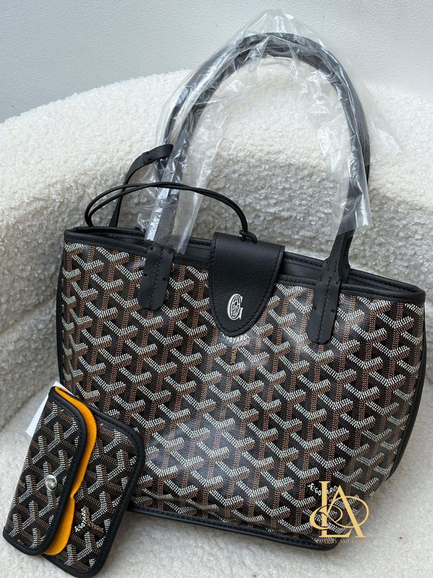Goyard Mini anjou black pouch SOA020259 Brandnew