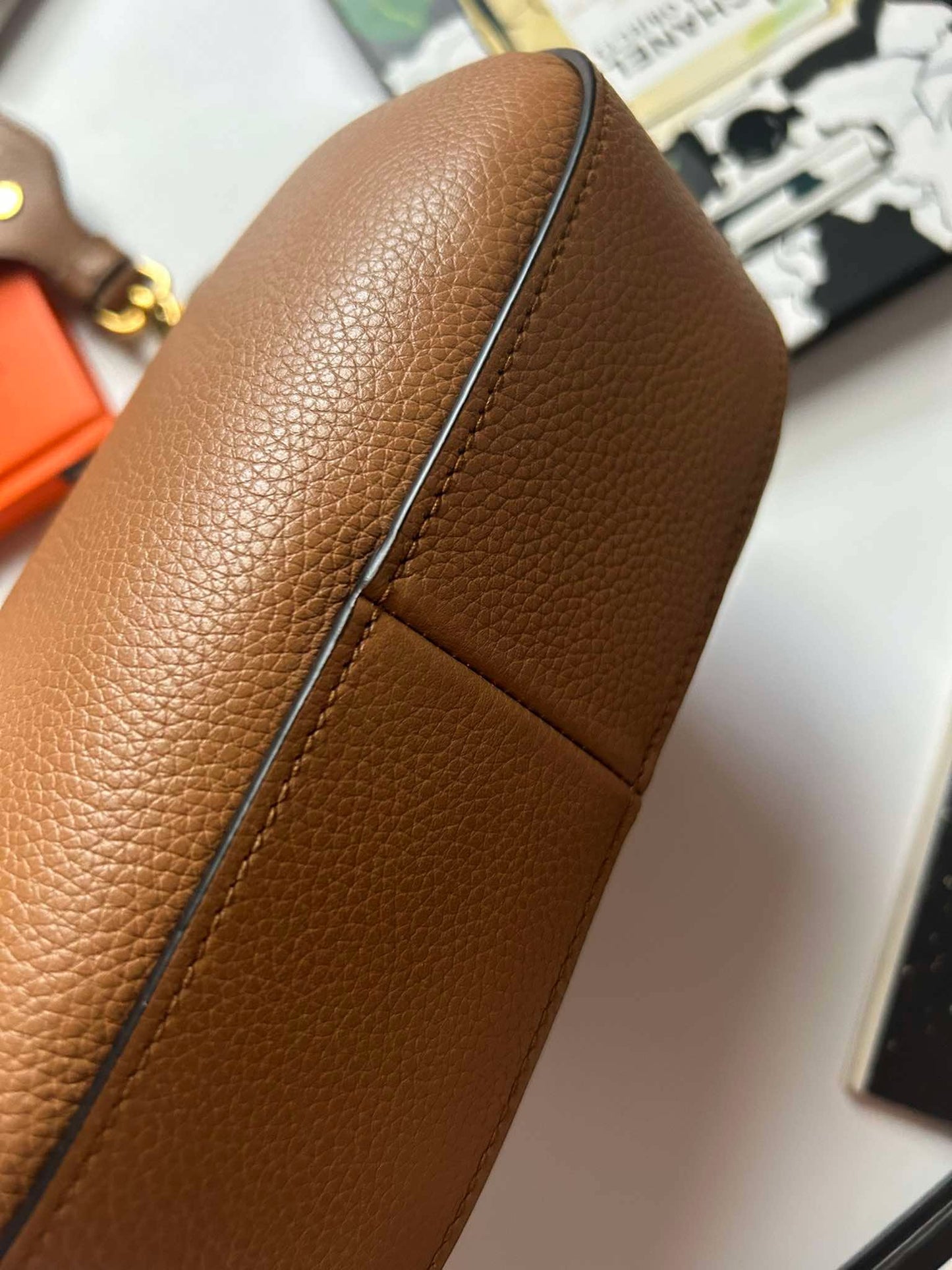Prada Hobo mini caramel leather guitar strap Brandnew
