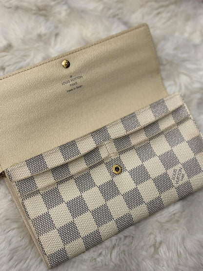 Louis Vuitton Sarah long wallet azure no inclusion TH1007