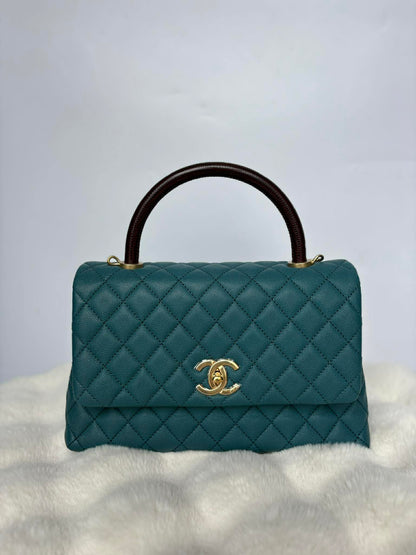 Chanel coco med lizard handle ghw series 28237389
