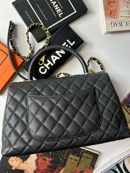 Preloved Chanel Coco Medium Black GHW 8.9/10  25201827