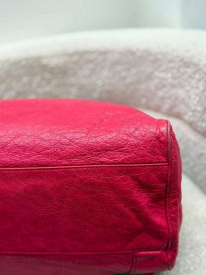 Balenciaga city red rhw with entrupy cert strap Rank A 8.5