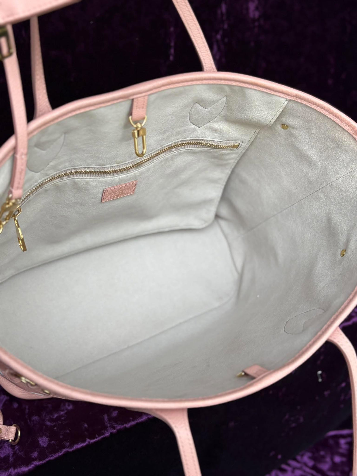 Louis Vuitton Neverfull Pm Impriente Pink Micro Rank A