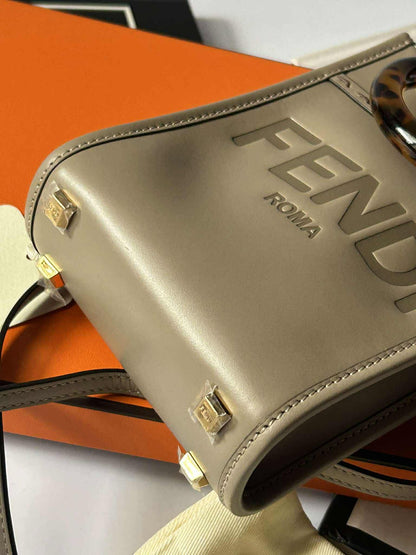 Fendi mini sunshine taupe rank A 8BS051 ABVL