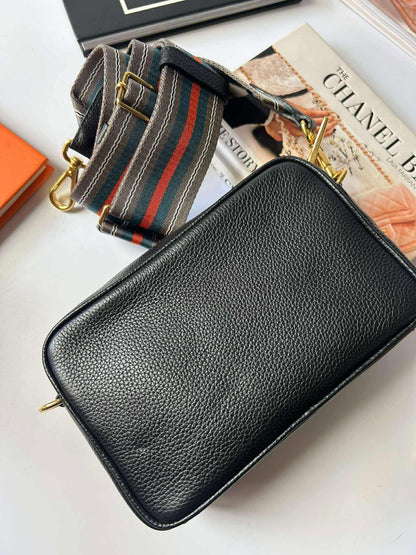 Prada camera bag mini black 158D sling bag crossbody guitar strap Brandnew
