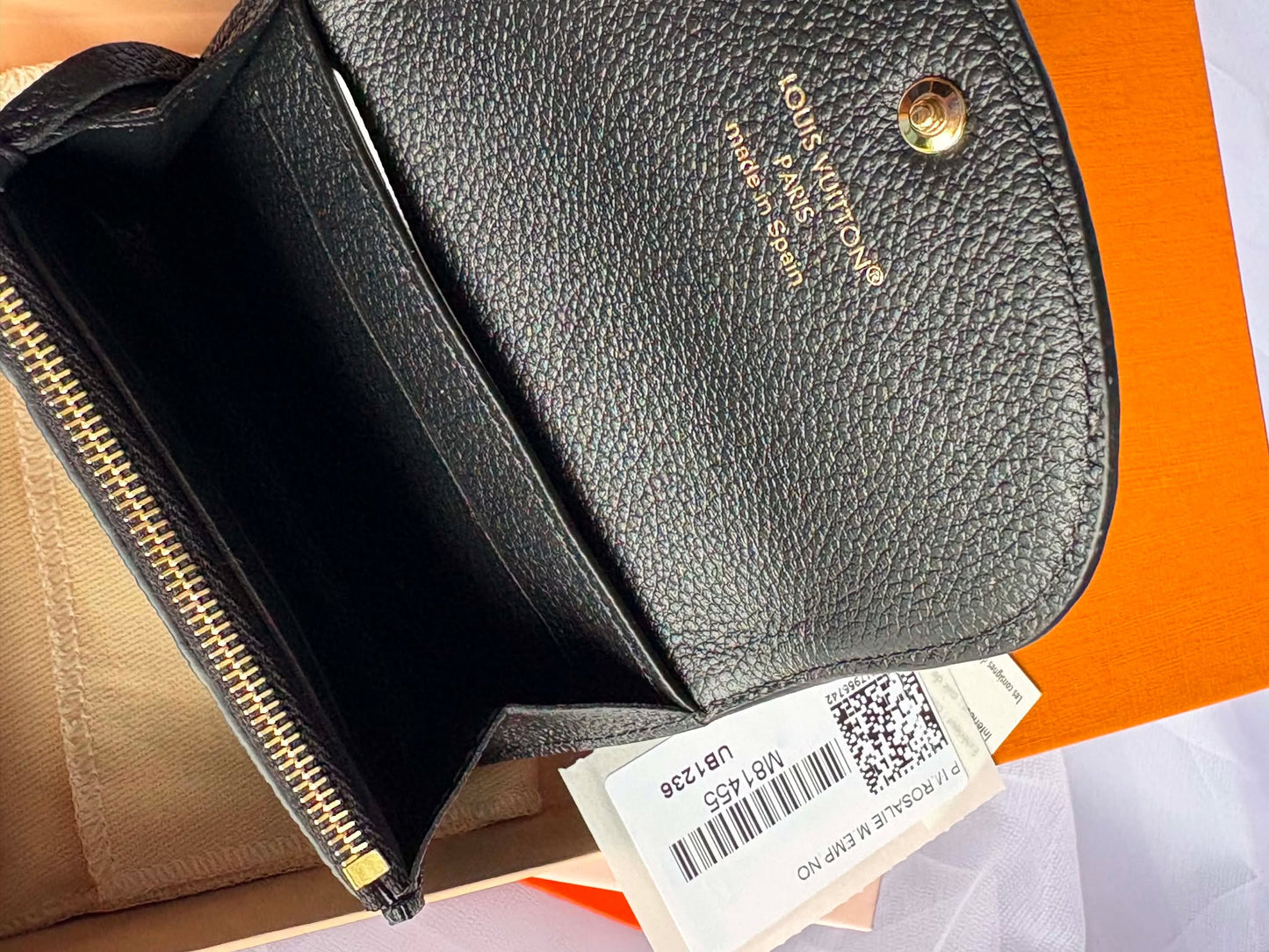 Louis Vuitton rosalie impriente wallet microchipped brandnew