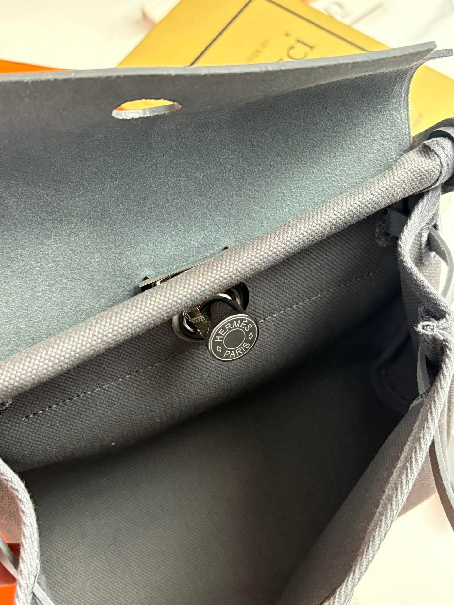 Hermes mini herbag gray Stamp K AA 010 ZA