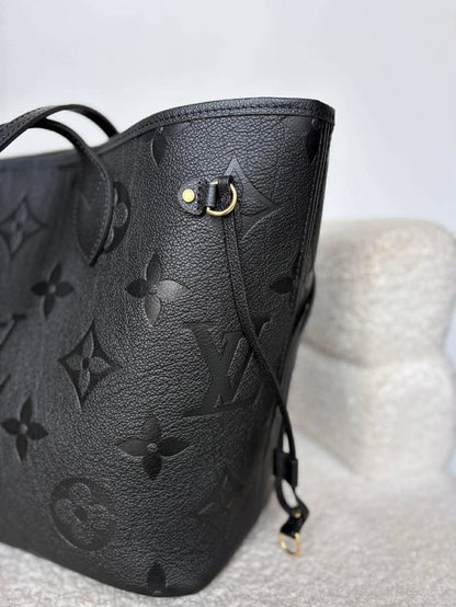 Louis Vuitton neverfull black impriente mm micro Rank A