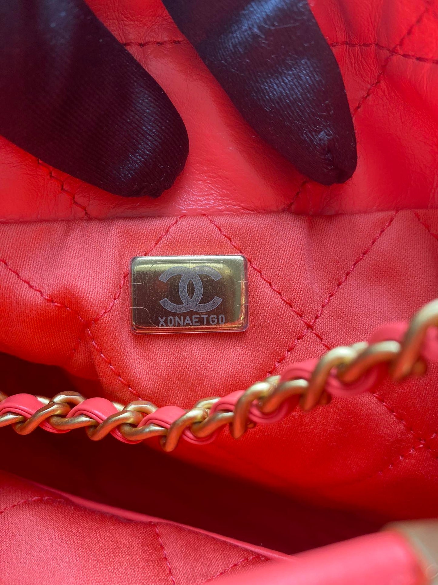 Chanel 23P hobo red calfskin sling bag