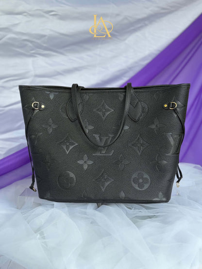 Louis Vuitton neverfull black impriente mm micro Rank A