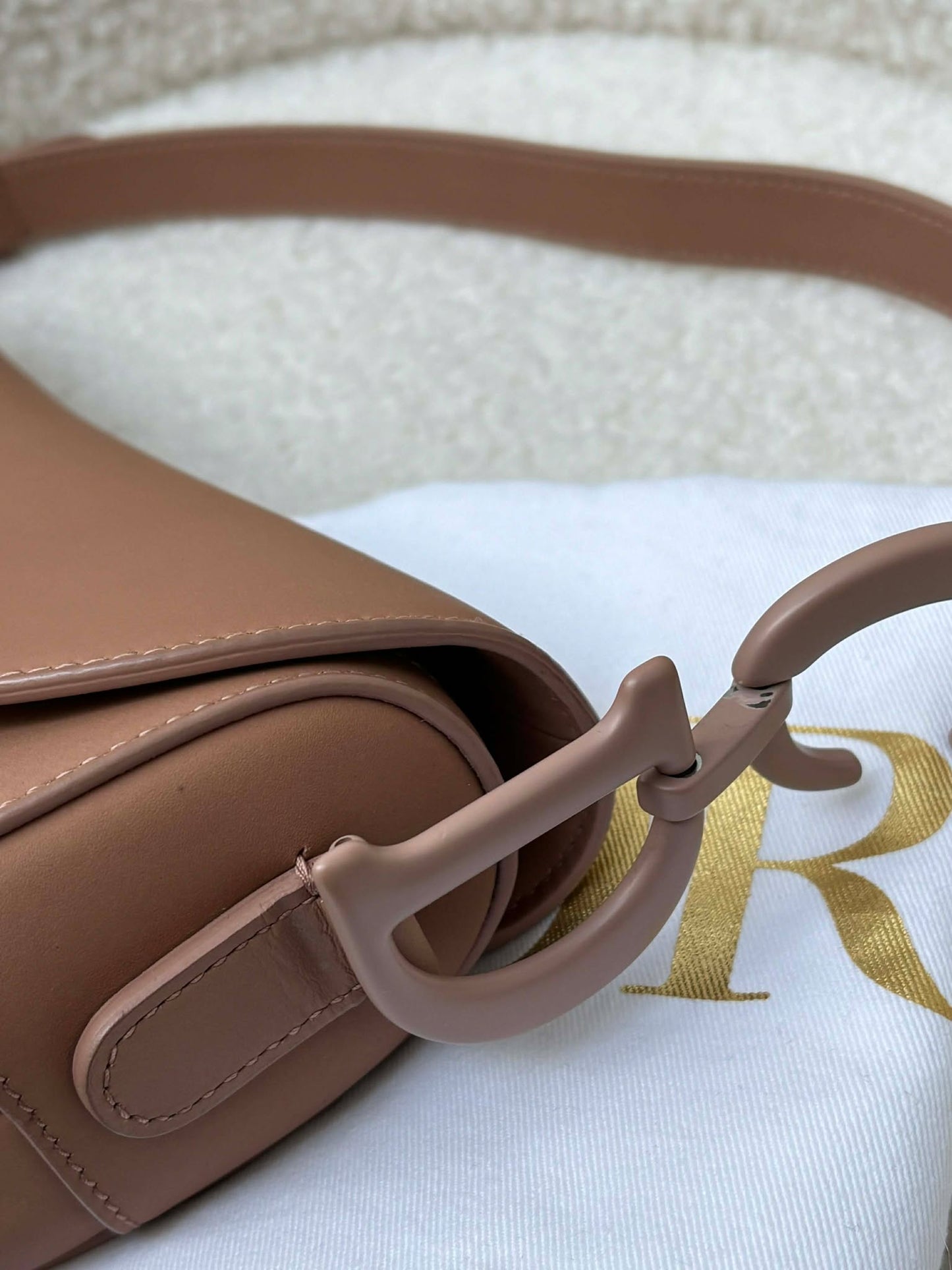 Dior saddle matte tan 09-MA-1119 unused condition