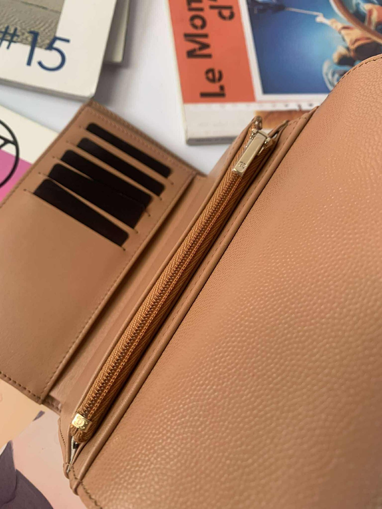 Chanel Passport holder dark beige GHW caviar GHW brand new