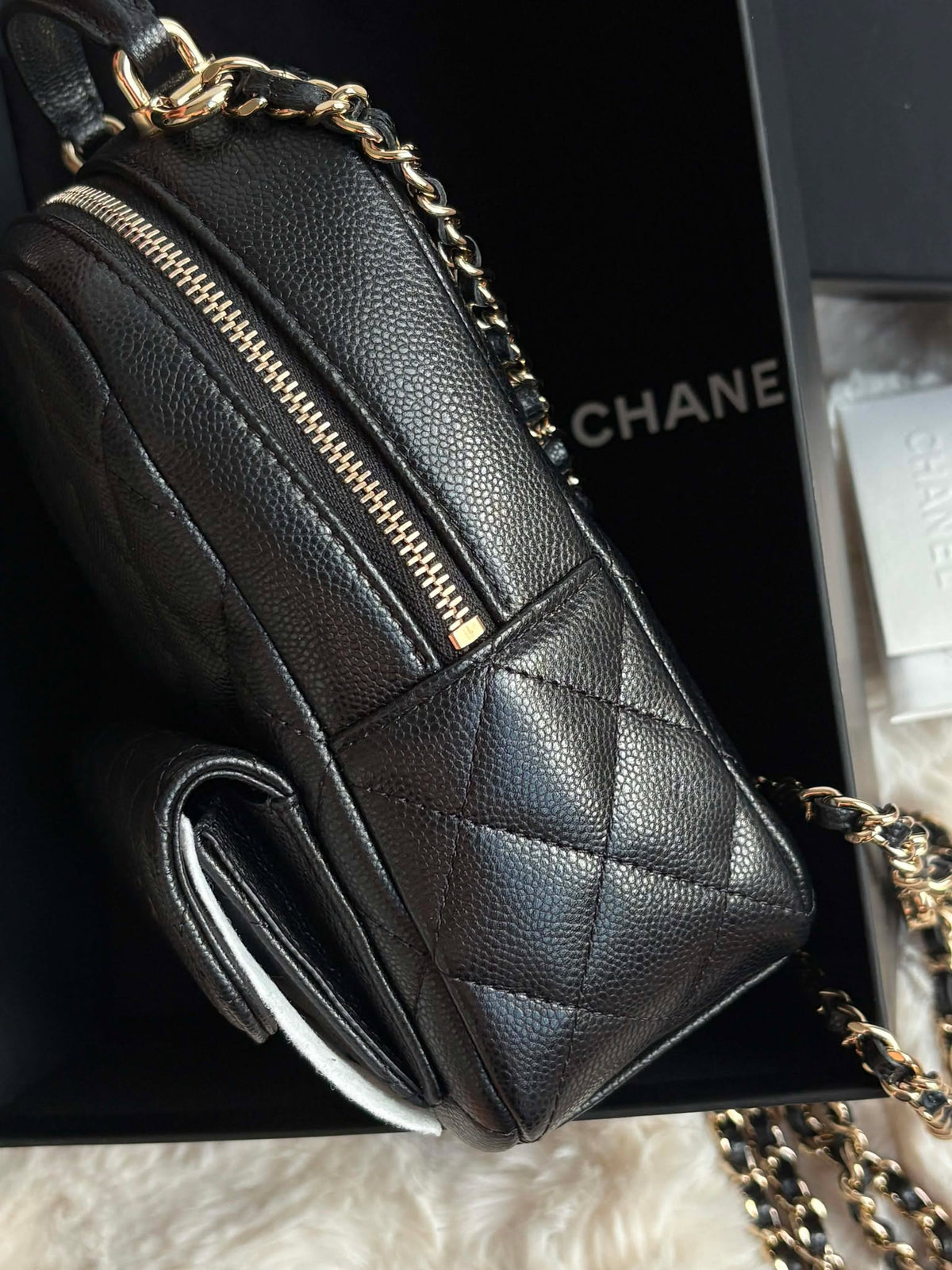 Chanel Mini Backpack Black Caviar Micro T90LAH95
