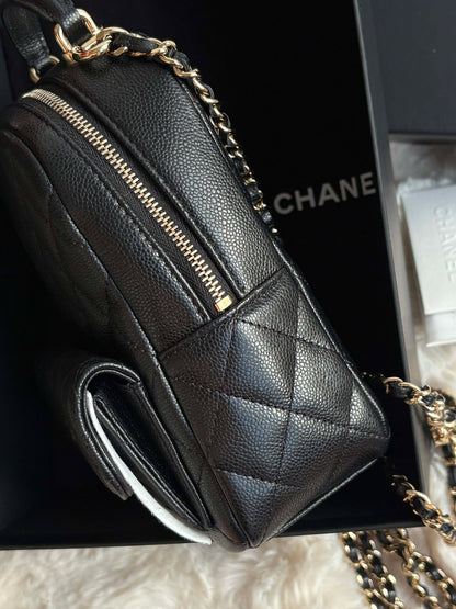 Chanel Mini Backpack Black Caviar Micro T90LAH95