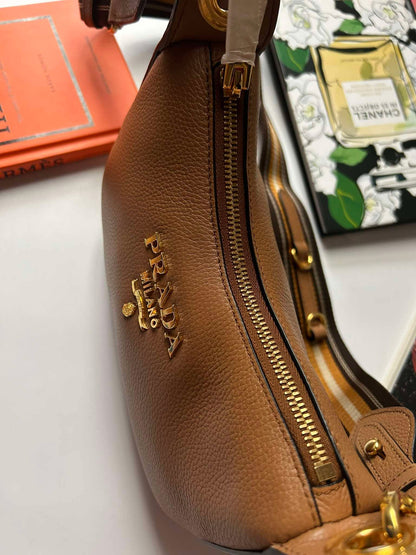 Prada Hobo mini caramel leather guitar strap Brandnew