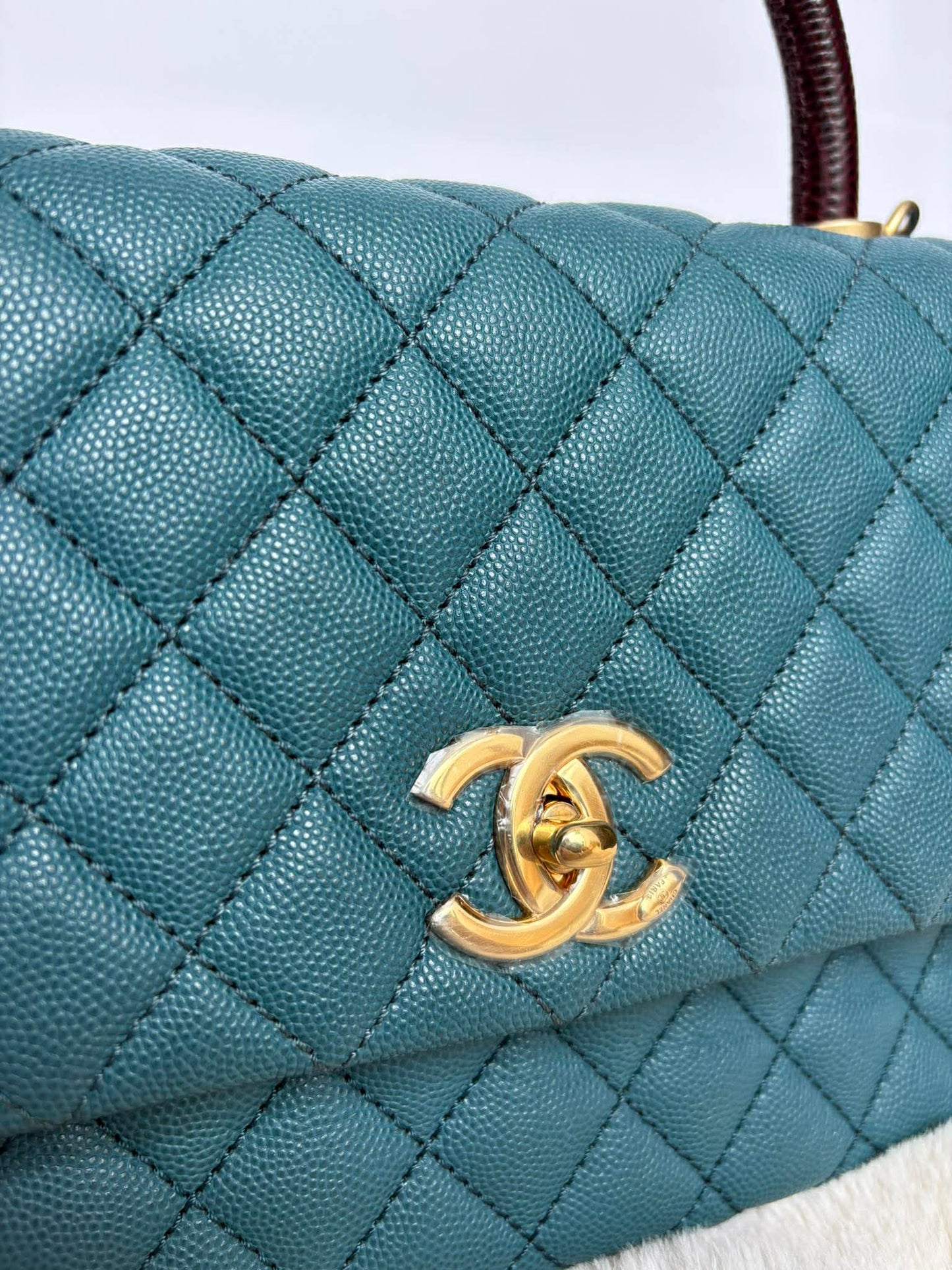 Chanel coco med lizard handle ghw series 28237389