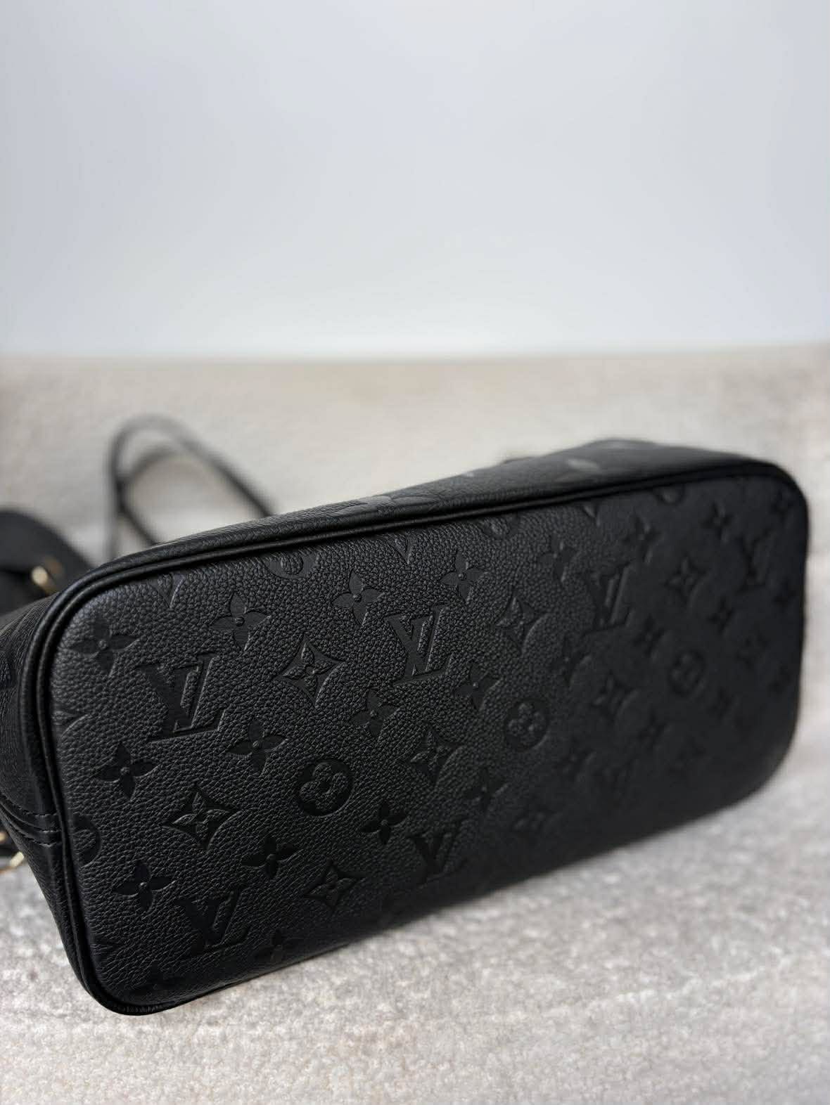 Louis Vuitton neverfull black impriente mm micro Rank A