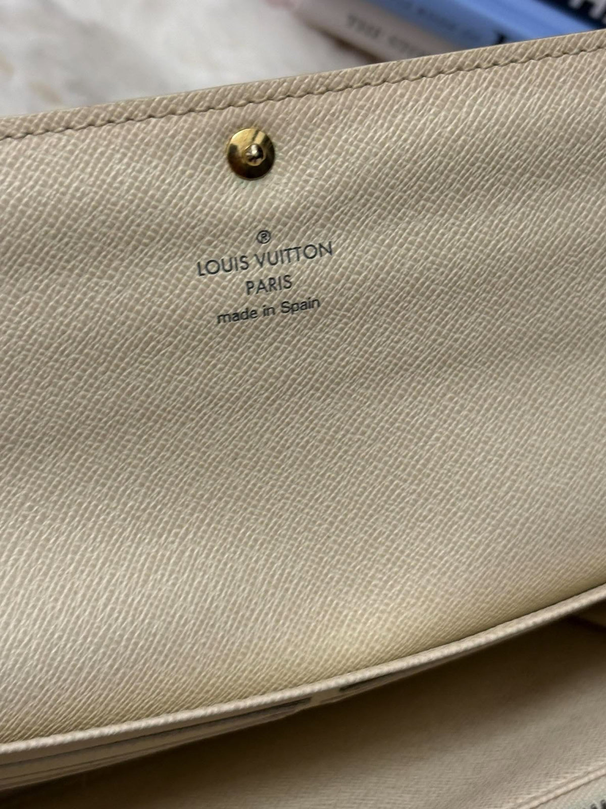 Louis Vuitton Sarah long wallet azure no inclusion TH1007