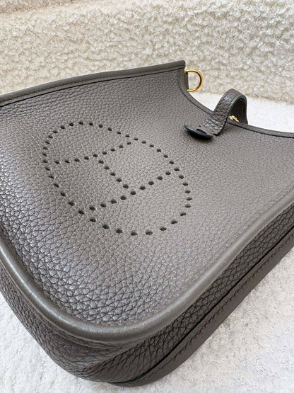 Hermes Tpm gray ghw strap stamp D DS 001 ZP Rank A