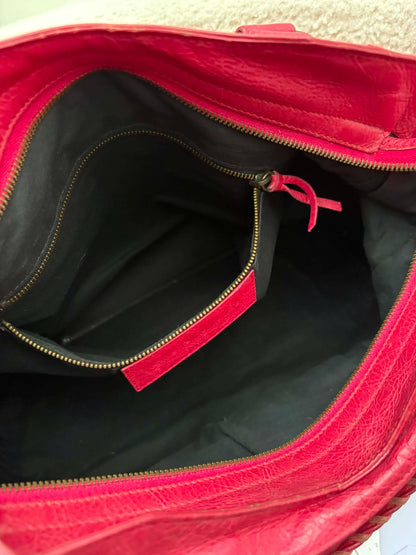 Balenciaga city red rhw with entrupy cert strap Rank A 8.5