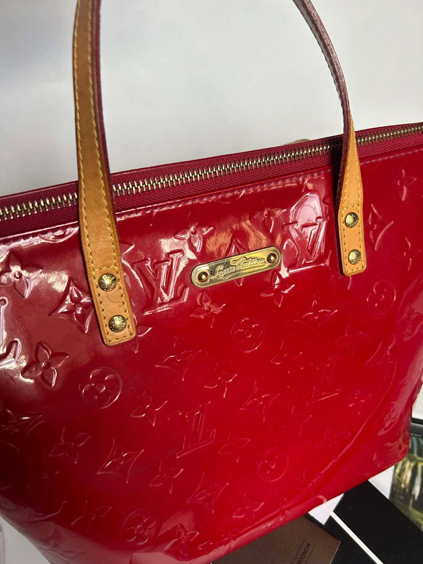 Louis Vuitton bellevue pm vernis red FL1100 rank A