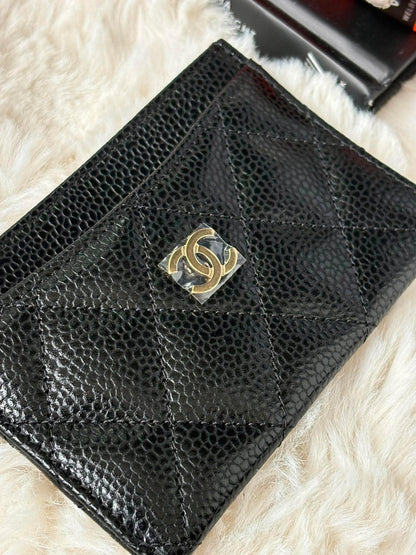 Chanel Classic Card Holder ghw caviar KA21L7N5&nbsp;