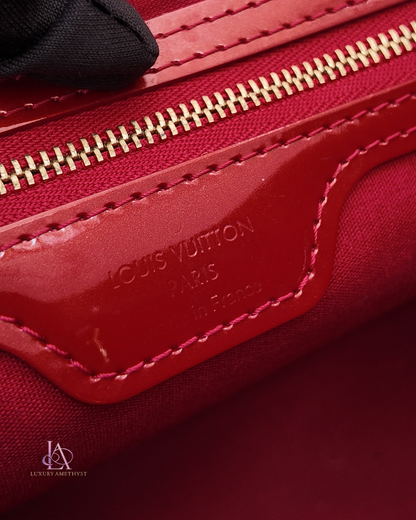 LV Vernis Handbag Red