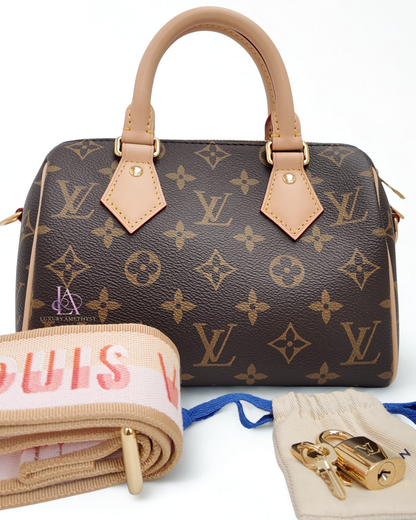 LV Speedy Bandouliere 20 Monogram Canvas