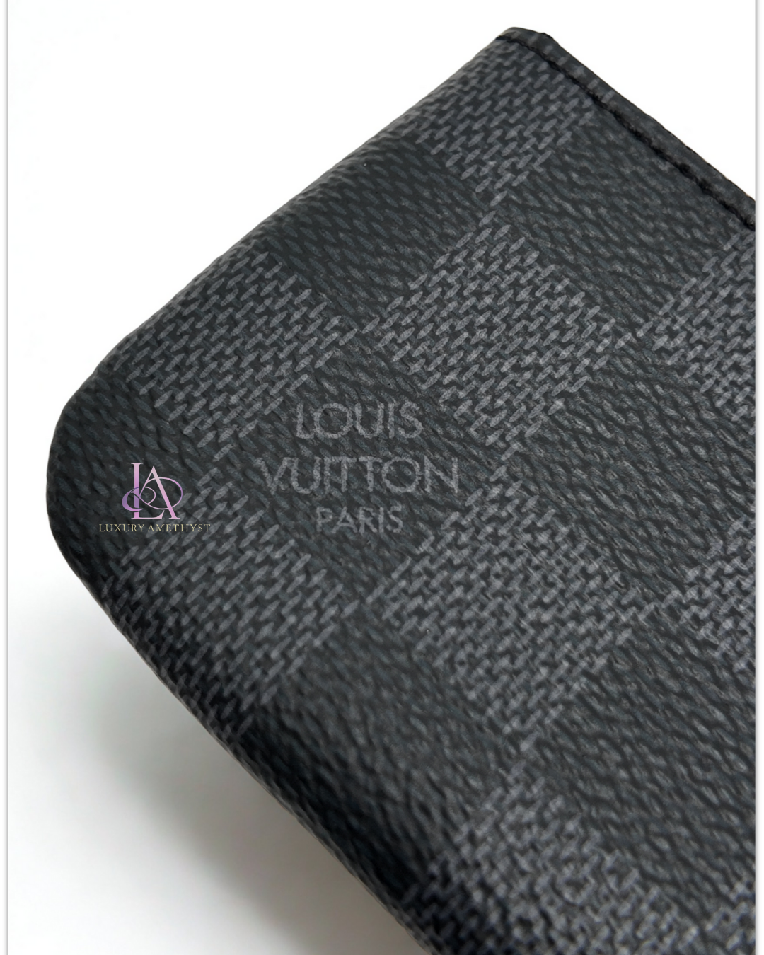 LV Cles Key Pouch Damier Graphite Canvas