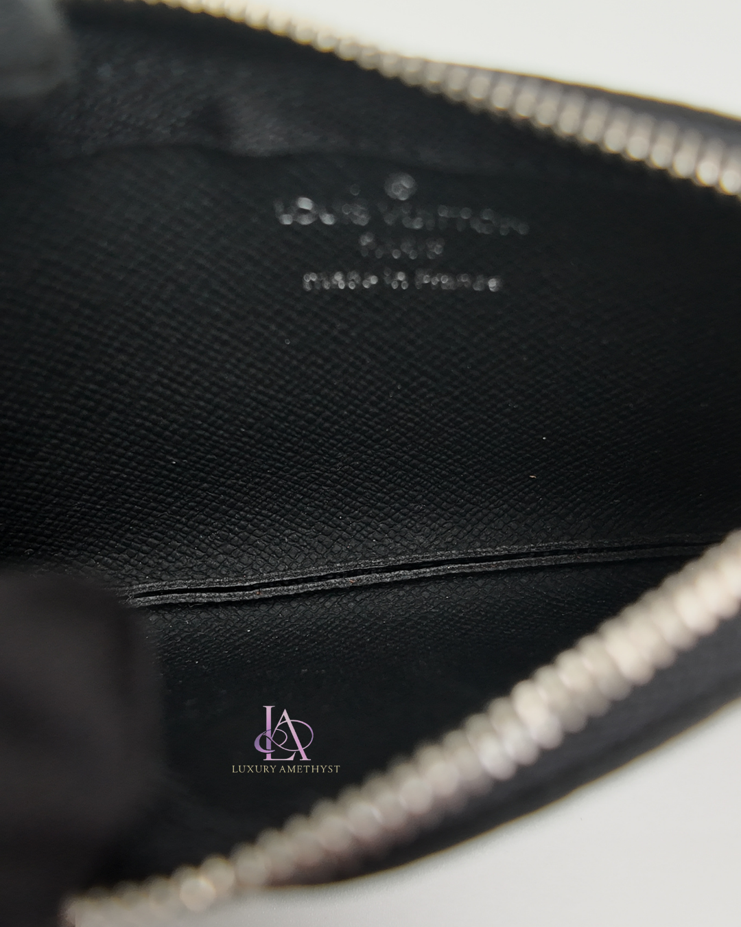 LV Cles Key Pouch Damier Graphite Canvas